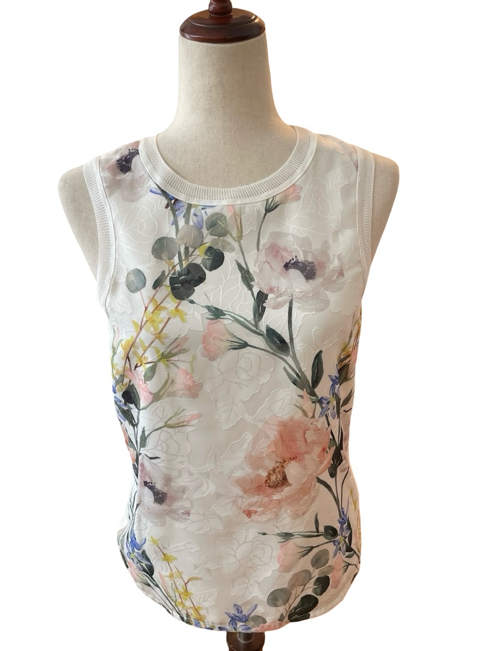 TED BAKER LONDON FLORAL TANK TOP